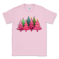 Bubblegum Pink christmas tress with lights Classic Tee - texasbilliewilder