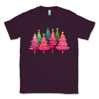 Plum christmas tress with lights Classic Tee - texasbilliewilder
