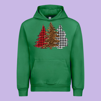 Christmas Trees Urban Hoodie Designed By Barkaloodesign