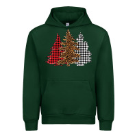 Forest Green christmas trees Urban Hoodie - BarkalooDesign