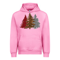 Fuchsia Pink christmas trees Urban Hoodie - BarkalooDesign