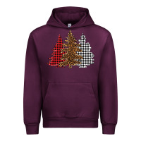 Mauve Wine christmas trees Urban Hoodie - BarkalooDesign