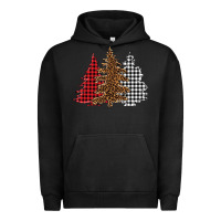 Pigment Black christmas trees Urban Hoodie - BarkalooDesign