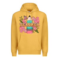 Mustard teacher floral pencil Premium Hoodie - BundleAndBundleShop