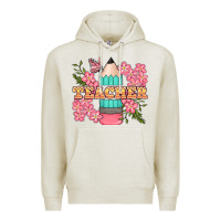 Oatmeal Heather teacher floral pencil Premium Hoodie - BundleAndBundleShop