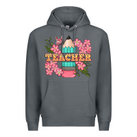 Teacher Floral Pencil Premium Hoodie | Teevron