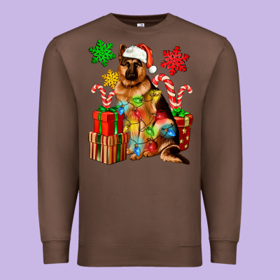 Christmas German Shepherd Premium Sweatshirt Designed By Artiststas