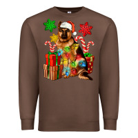 Chestnut christmas german shepherd Premium Sweatshirt - Artiststas