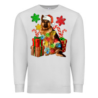 Dove Grey christmas german shepherd Premium Sweatshirt - Artiststas