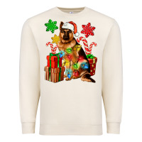 Sandshell christmas german shepherd Premium Sweatshirt - Artiststas