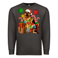 Smoke christmas german shepherd Premium Sweatshirt - Artiststas