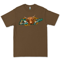 Cacao tennessee map long haired cow Premium Tee - Jasminsmagicworld