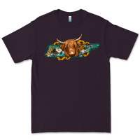 Plum tennessee map long haired cow Premium Tee - Jasminsmagicworld