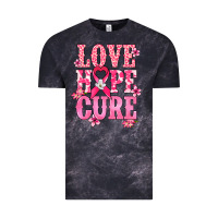 Cloud Black Love Hope Cure Cancer Awareness Vintage Tee - HowdyJamesFarm