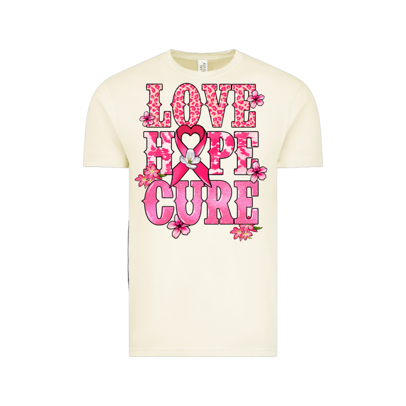 Love Hope Cure Cancer Awareness Vintage Tee by HowdyJamesFarm | Teevron