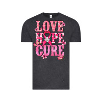 Vintage Black Love Hope Cure Cancer Awareness Vintage Tee - HowdyJamesFarm