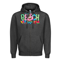 Charcoal Heather Besch Life Zipper Hoodie - CowhideDigitalArt