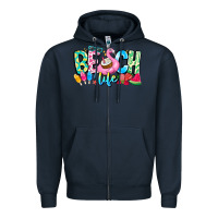Navy Besch Life Zipper Hoodie - CowhideDigitalArt