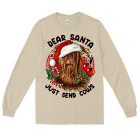 Mushroom dear santa just send cows Long Sleeve Tee - CowGirlArtShop