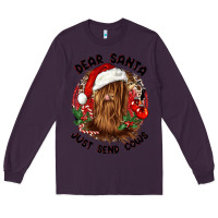 Plum dear santa just send cows Long Sleeve Tee - CowGirlArtShop