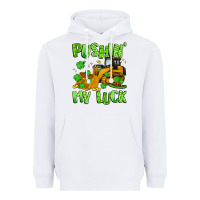 White pushin' my luck Heavyweight Hoodie - Artiststas