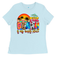 The Beach Is My Happy Place Ladies Tee | Teevron