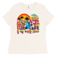 Bone the beach is my happy place Ladies Tee - Artiststas