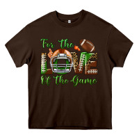 Chocolate Brown for the love of the game Heavy Core Tee - BundleAndBundleShop