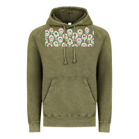 Vintage Olive retro smiley faces Vintage Hoodie - TumblerDesignByShophia