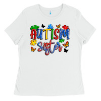 White autism sister Ladies Tee - Artiststas