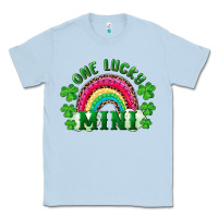 Dusty Blue st patricks day one lucky mini Classic Tee - RanaPortraitStore