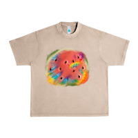 French Oak tie die watermelon Urban Heavy Tee - JahusDesignShop