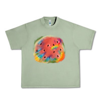 Oil Green tie die watermelon Urban Heavy Tee - JahusDesignShop