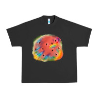 Pigment Black tie die watermelon Urban Heavy Tee - JahusDesignShop