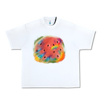 White tie die watermelon Urban Heavy Tee - JahusDesignShop