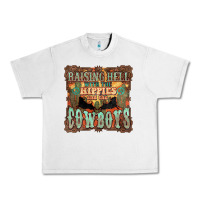 Lunar Rock Raising hell with the hippies and the cowboys Urban Heavy Tee - HowdyJamesFarm