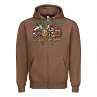 Chestnut 2023 Happy New Year Zipper Hoodie - CowhideDigitalArt