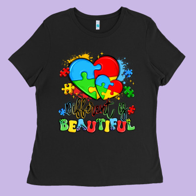 Different Is Beautiful Ladies Tee Designed By Artiststas