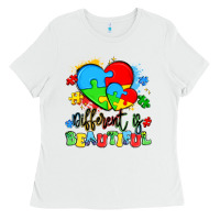 White different is beautiful Ladies Tee - Artiststas