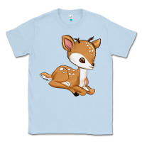 Dusty Blue gazelle Classic Tee - texasbilliewilder