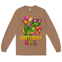 Toasted Coconut 5 rd birthday girl t rex pink Long Sleeve Tee - CowGirlArtShop