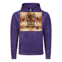 Cloud Purple warning i'm an asshole with rusty background Vintage Hoodie - TumblerDesignByShophia