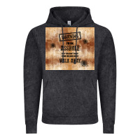 Vintage Black warning i'm an asshole with rusty background Vintage Hoodie - TumblerDesignByShophia