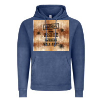 Vintage Denim warning i'm an asshole with rusty background Vintage Hoodie - TumblerDesignByShophia