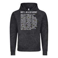 Vintage Black Why I am a Democrat cool political outfit for democrats Long Sleeve Vintage Hoodie - lanVoArt
