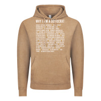 Vintage Coffee Why I am a Democrat cool political outfit for democrats Long Sleeve Vintage Hoodie - lanVoArt