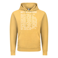 Vintage Mustard Why I am a Democrat cool political outfit for democrats Long Sleeve Vintage Hoodie - lanVoArt