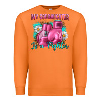 Carrot Breast Cancer my Goddaughter is a fighter Premium Sweatshirt - Artiststas