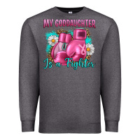 Charcoal Heather Breast Cancer my Goddaughter is a fighter Premium Sweatshirt - Artiststas