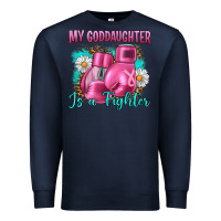 Navy Breast Cancer my Goddaughter is a fighter Premium Sweatshirt - Artiststas